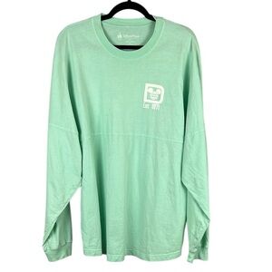 Disney Parks Casual Cotton Lounge Oversized Spirit Jersey Large Mint Green
